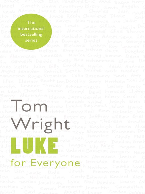 Title details for Luke for Everyone by Tom Wright - Available